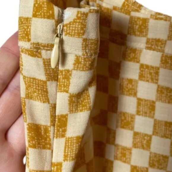 NWT Urban Outfitters Lumi Daisy Check Print Flowers Hippie Mini Dress Size S - Picture 9 of 9